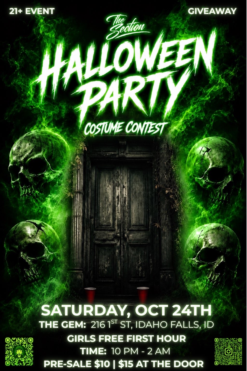 The Section Halloween Flyer